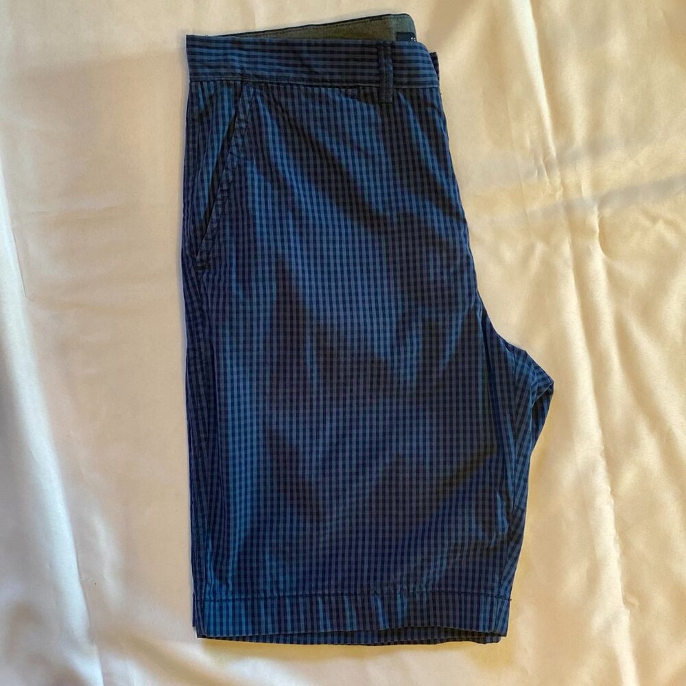 Tommy Hilfiger Navy/Blue Gingham Golf Shorts Five Pocket Men's Size 34 - Picture 5 of 9